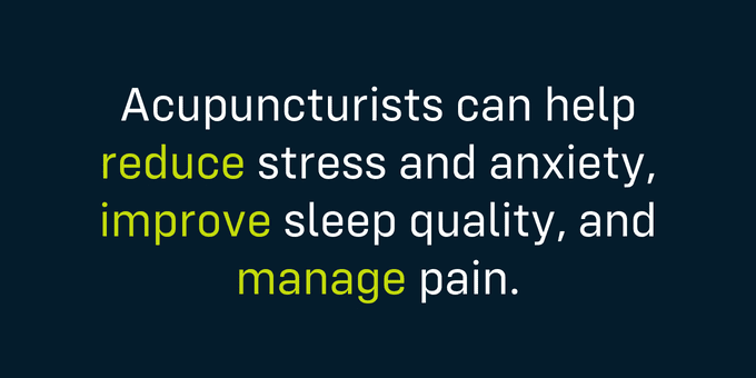 Acupuncturists have the opportunity to help in a number of ways.