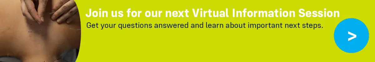 Acupuncture and Chinese Medicine virtual info session invite