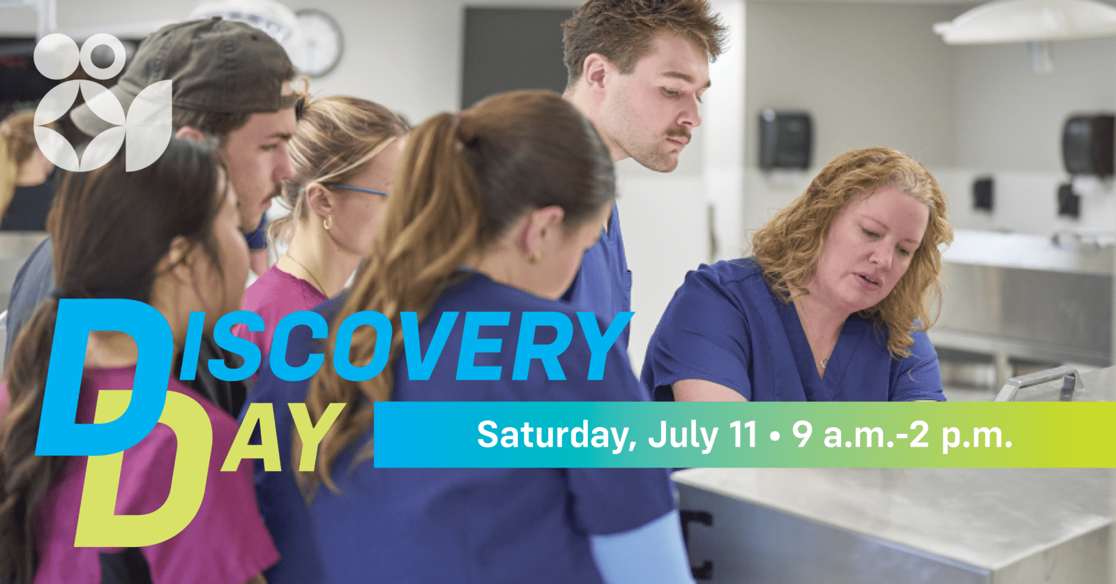 Dr. Amy Schreiner teaches a group of NWHSU students “Discovery Day, Saturday, July 11 • 9 a.m.–2 p.m.”.