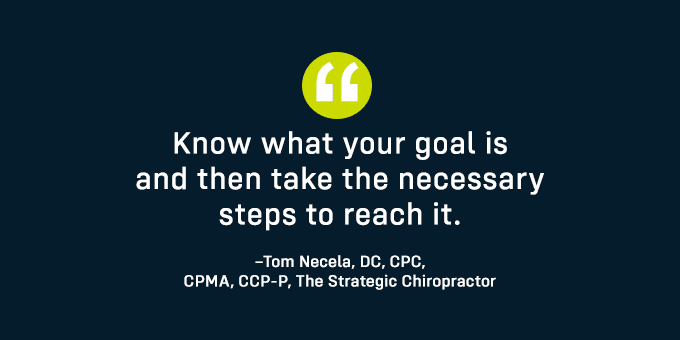 Work toward your goal.