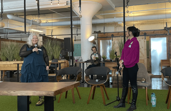 Renee speaking at Reimagine Routine event